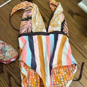 size L maaji one piece reversible bathing suit